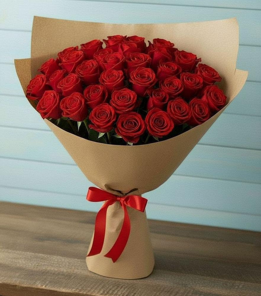 Букет Красные розы Милано в Чернышковский