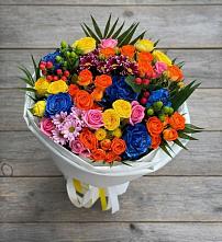 Букет цветов из:  Розы и Хризантемы в Чернышковский