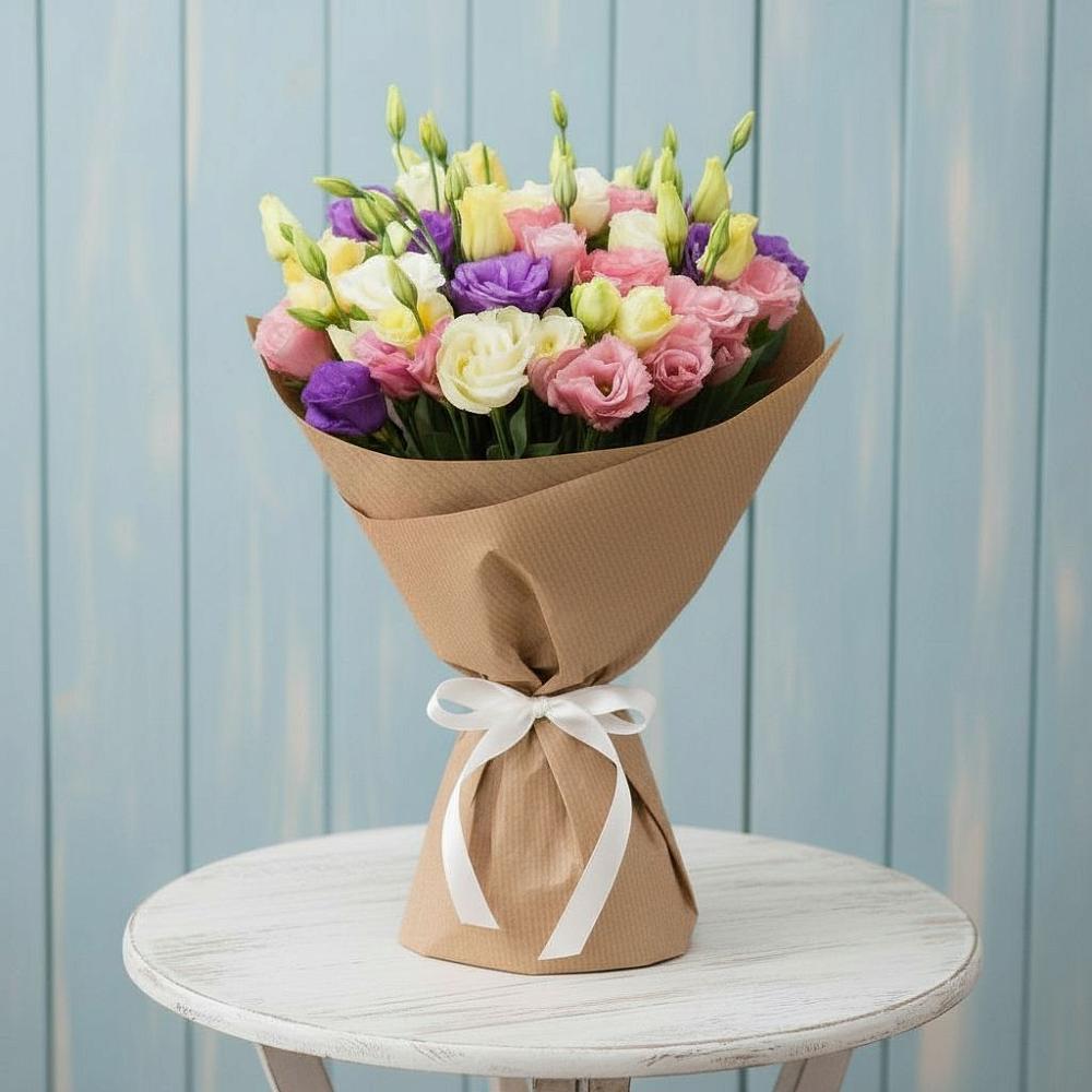 Букет цветов из: Лизиантусы в Чернышковский