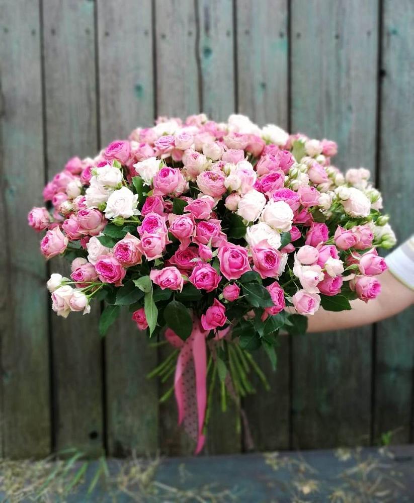 Букет Розовые кустовые розы Натали и Лав Лидия в Чернышковский