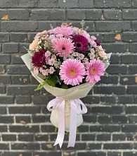 Букет цветов из:  Герберы и Хризантемы #REPLACE_PRED# Чернышковский