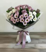 Букет цветов из:  Хризантемы и Розы #REPLACE_PRED# Чернышковский