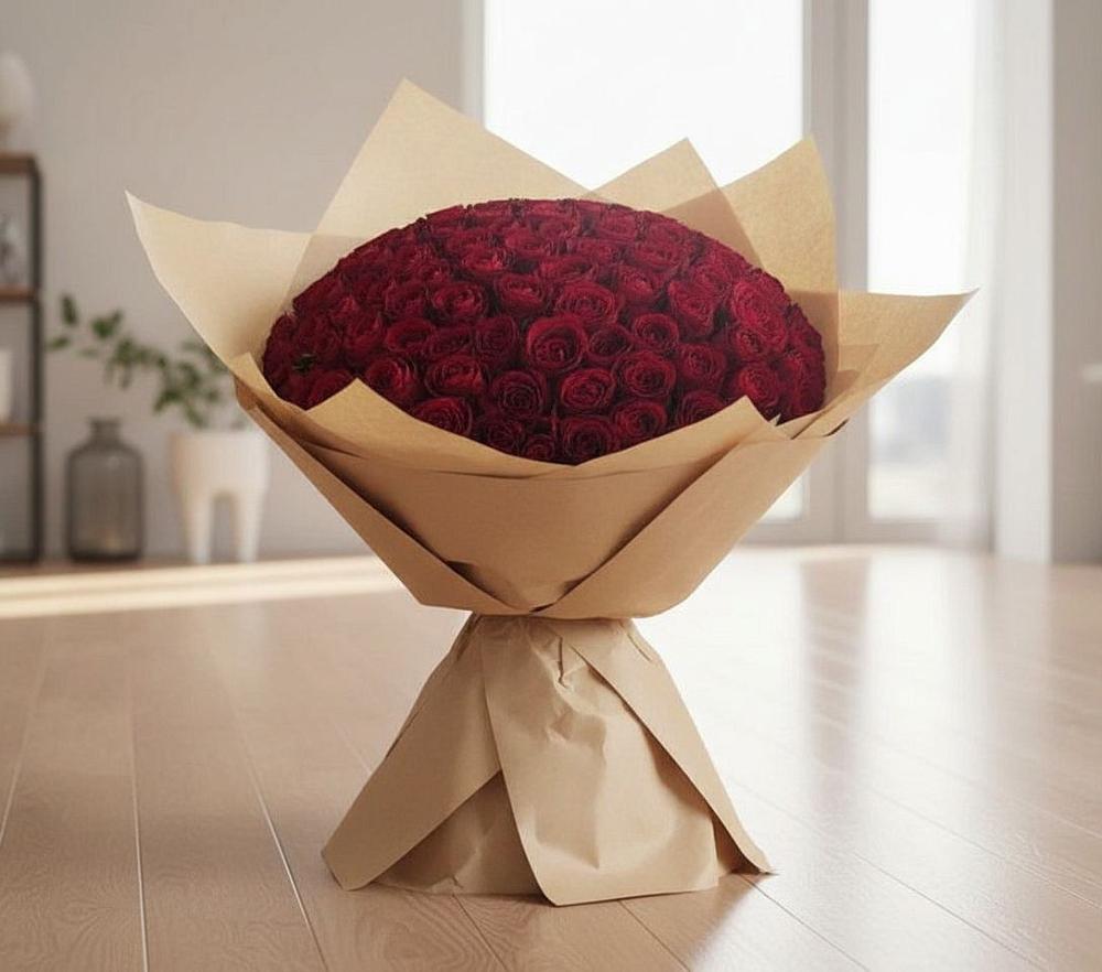 Букет 101 Красная роза в Чернышковский