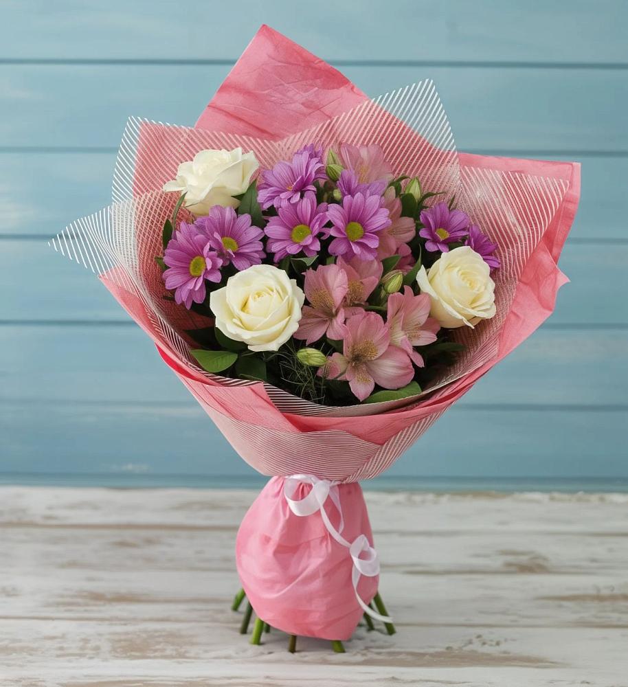 Букет цветов из: Герберы в Чернышковский