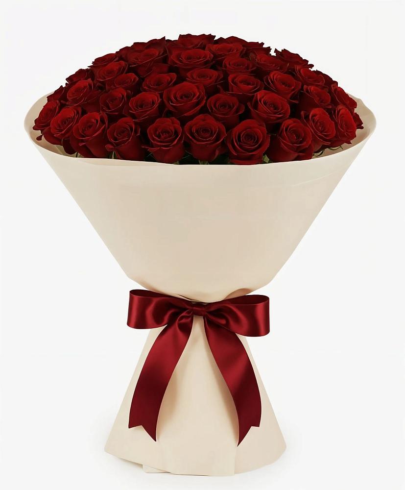 Букет 101 Бордовая роза Блэк Бакарра в Чернышковский