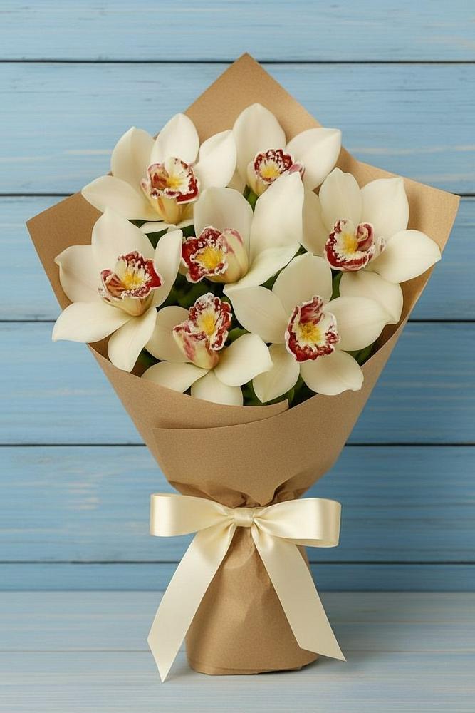 Букет цветов из: Орхидеи и Розы в Чернышковский