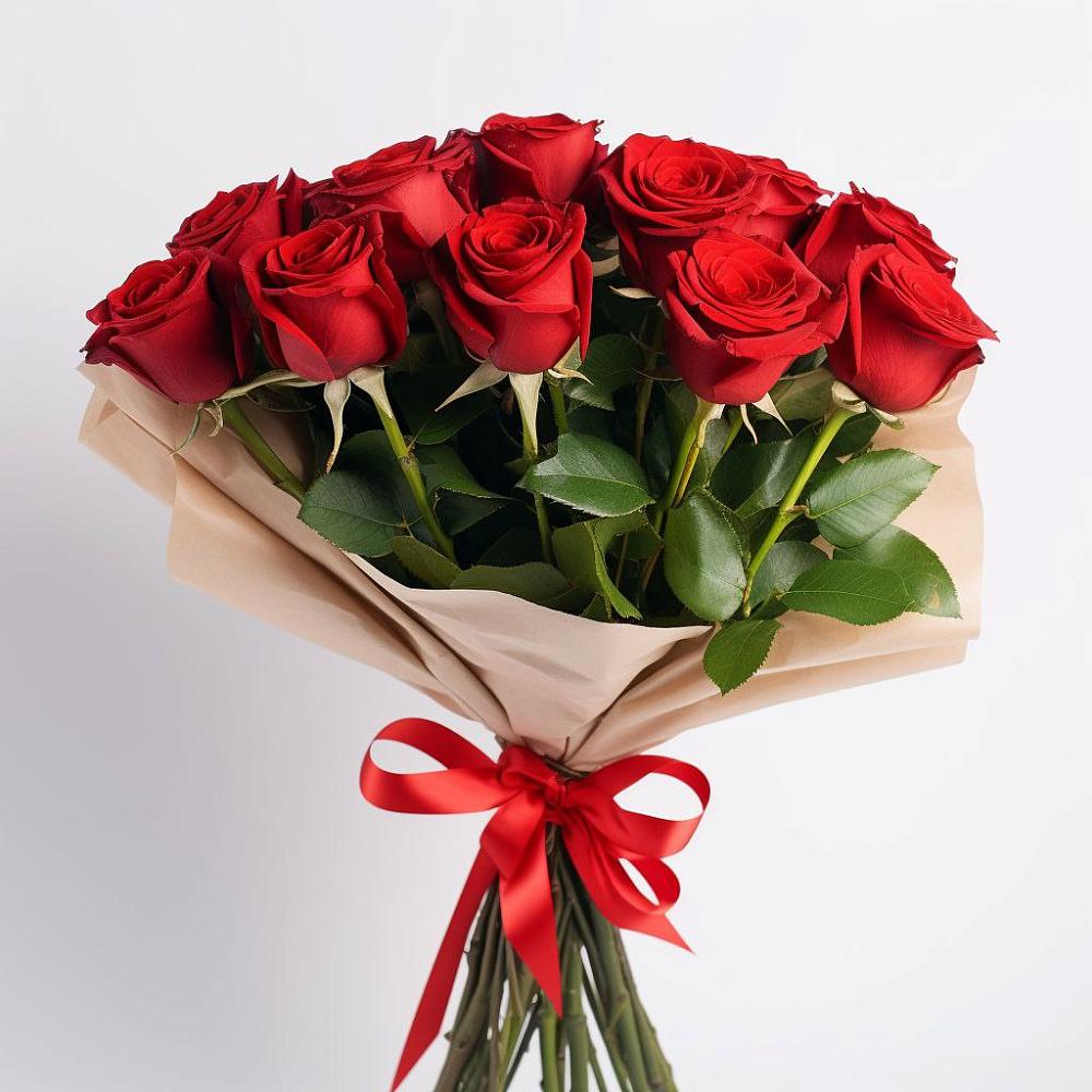 Букет 11 Красных роз Эдлесс Лав в Чернышковский
